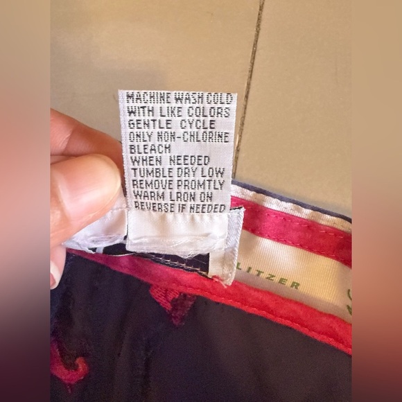 Lilly Pulitzer Whale Embroidered pants Size 4 vintage - Picture 6 of 14